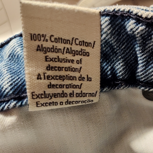 Calvin Klein Jeans Mini Denim Jean Skirt, Size Medium Wash Blue, 100% Cotton - Picture 10 of 10